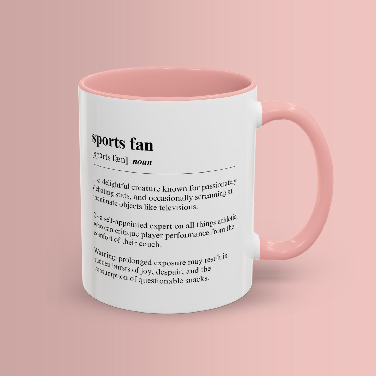Sports Fan Mug 11oz & 15oz Funny Dictionary Mug for Sports Fans