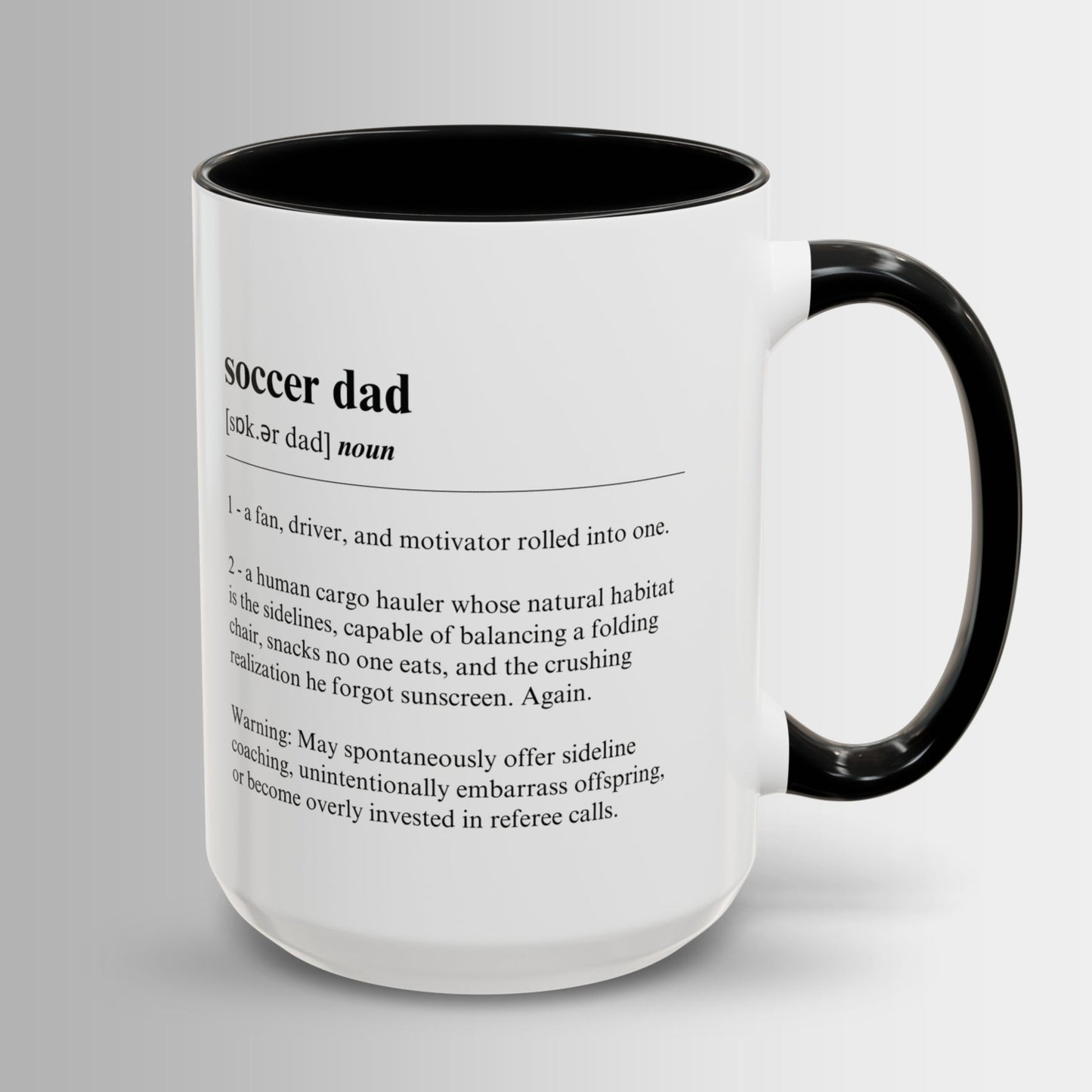 Soccer Dad Mug Funny Dictionary Mug for Soccer Dads