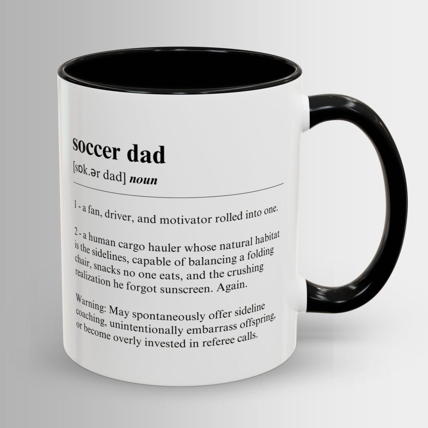 Soccer Dad Mug Funny Dictionary Mug for Soccer Dads