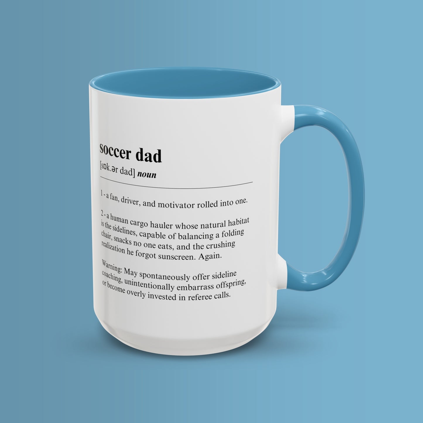 Soccer Dad Mug Funny Dictionary Mug for Soccer Dads
