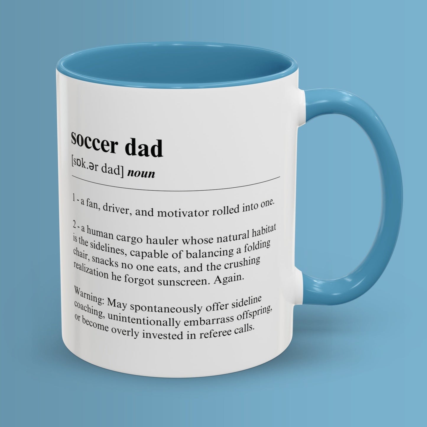 Soccer Dad Mug Funny Dictionary Mug for Soccer Dads