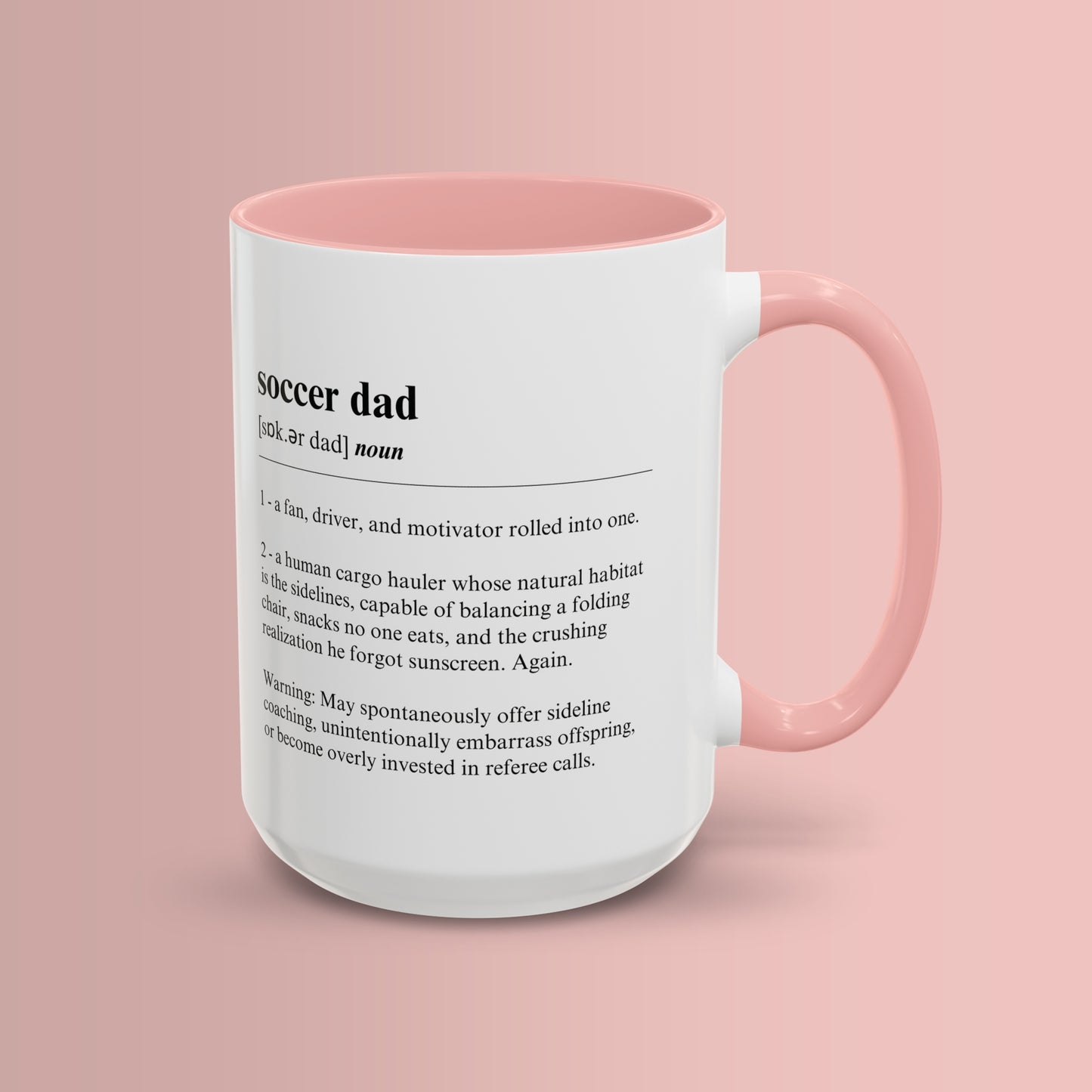Soccer Dad Mug Funny Dictionary Mug for Soccer Dads