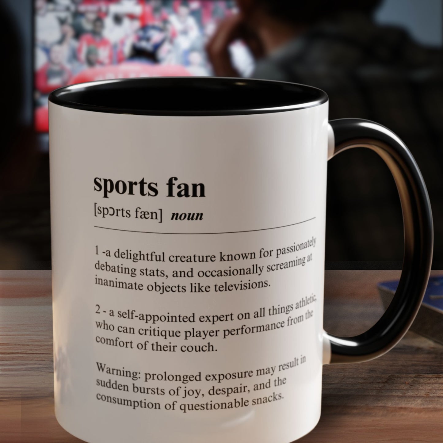 Sports Fan Mug 11oz & 15oz Funny Dictionary Mug for Sports Fans