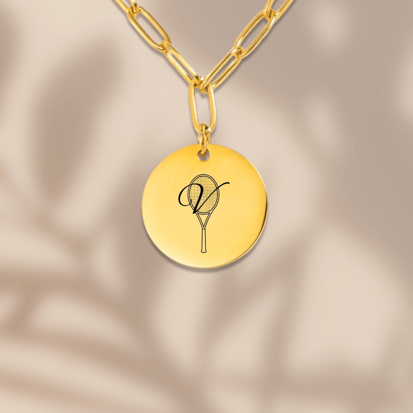 Custom Monogram Tennis Necklace