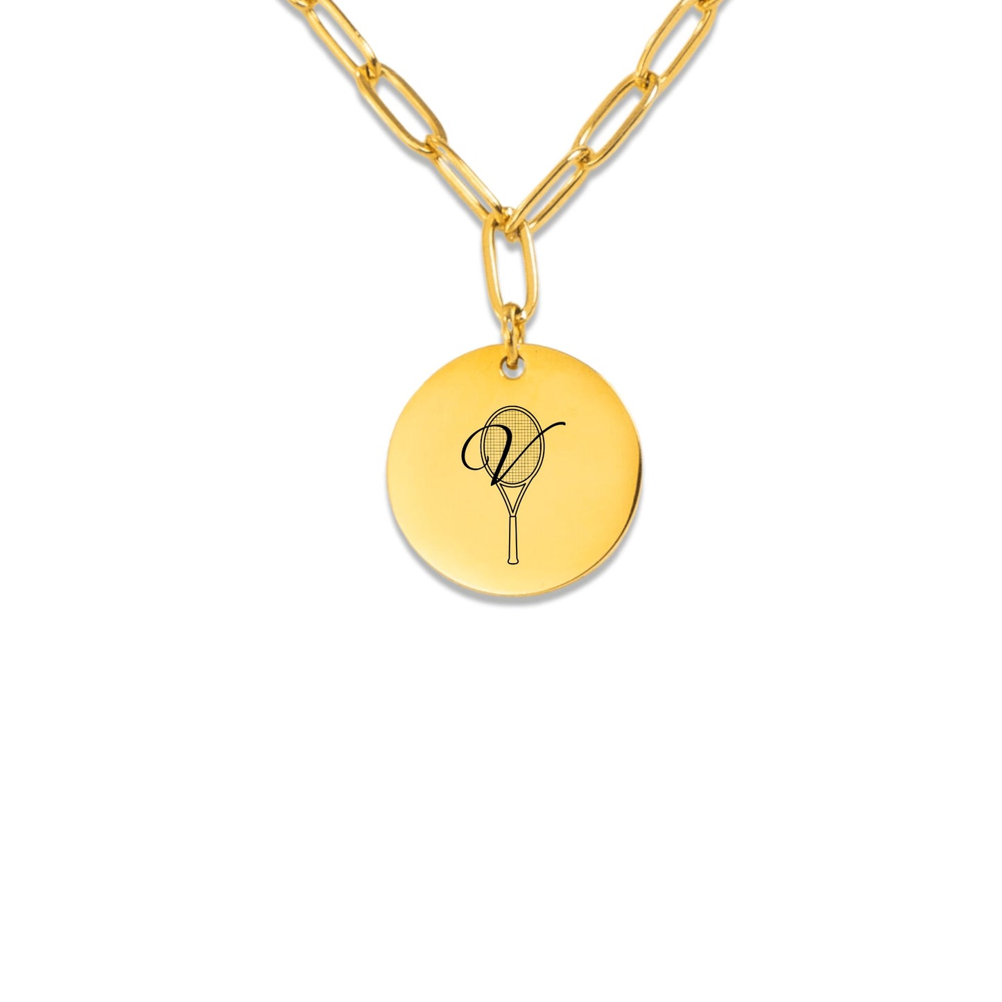 Custom Monogram Tennis Necklace