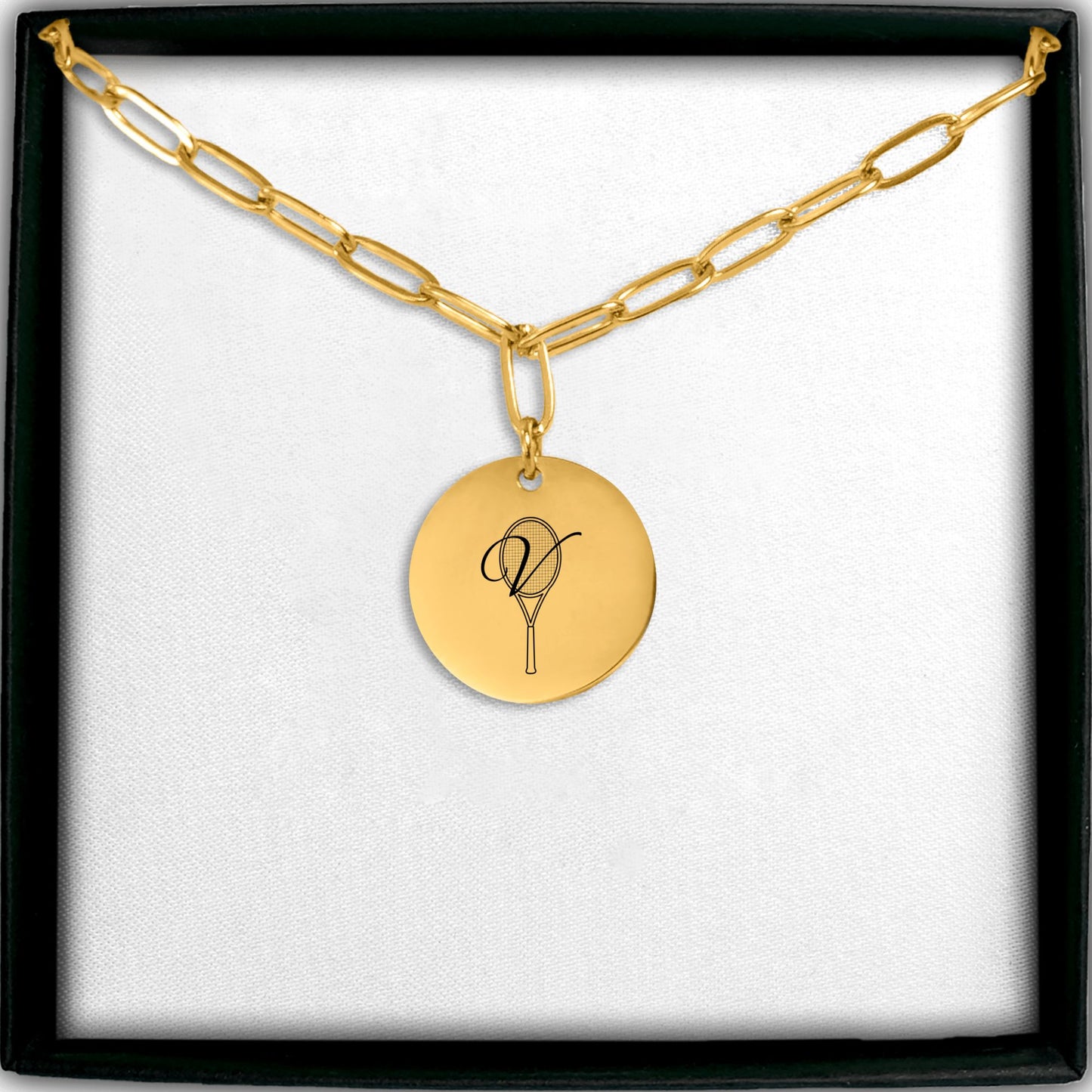 Custom Monogram Tennis Necklace