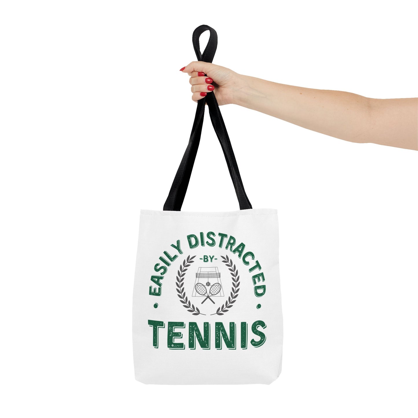 Tennis Tote Bag Easily Distracted by Tennis Funny Bag for Tennis Lovers