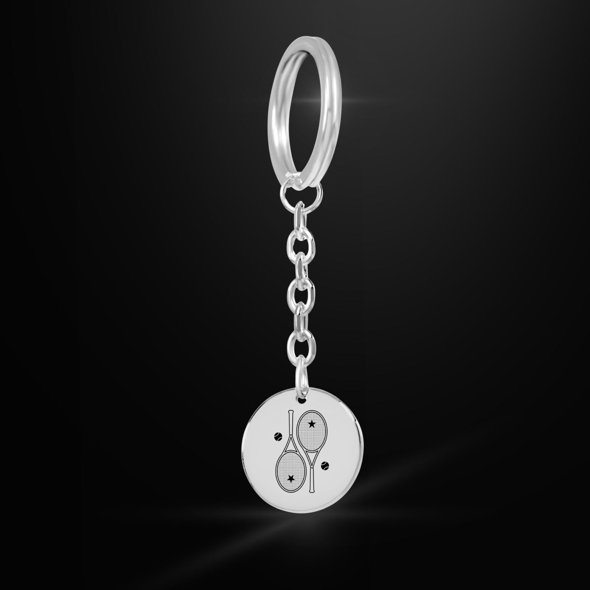Tennis Keychain 2 Star Racquets