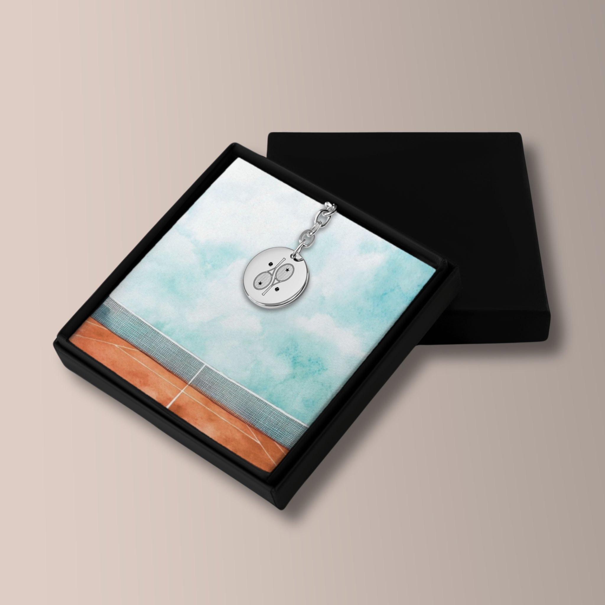 Tennis Keychain 2 Star Racquets