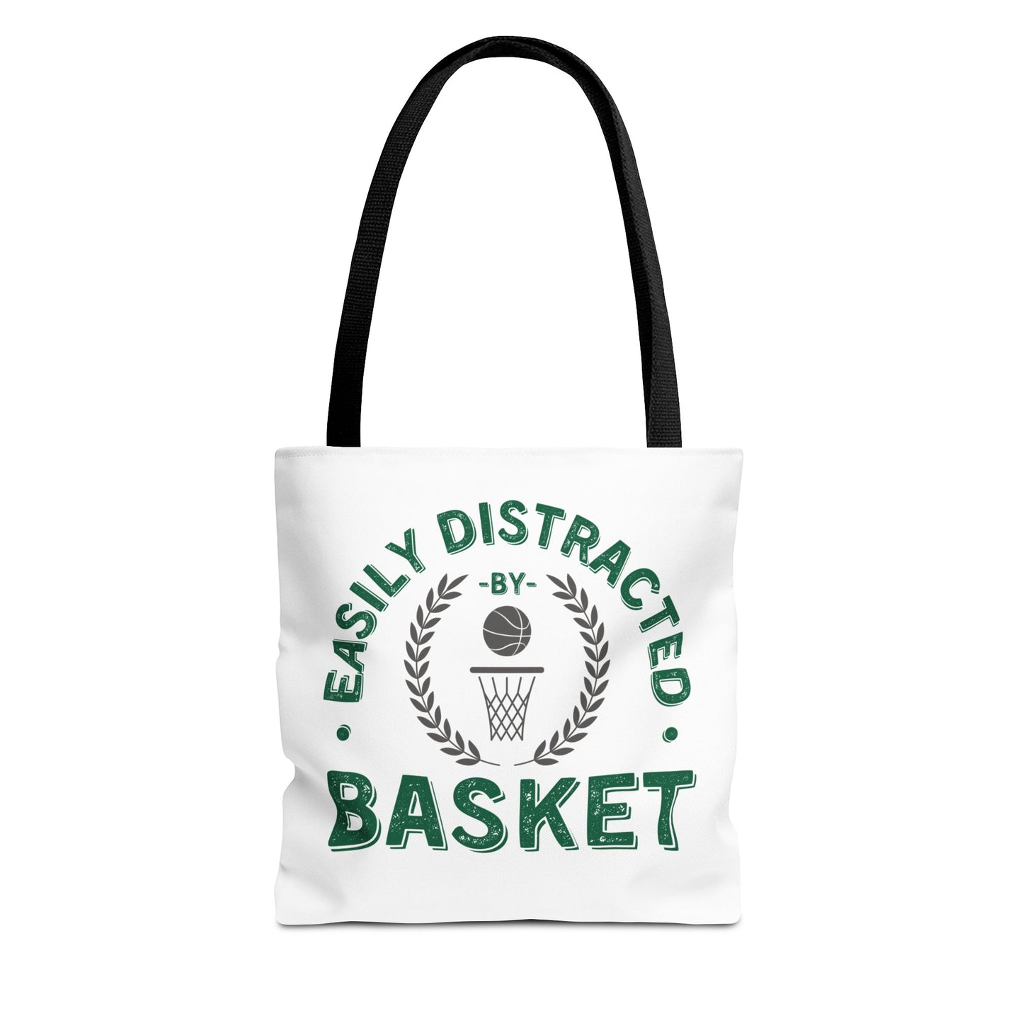 Basket Tote Bag Easily Distracted by Basket Funny Bag for Basketball Lovers