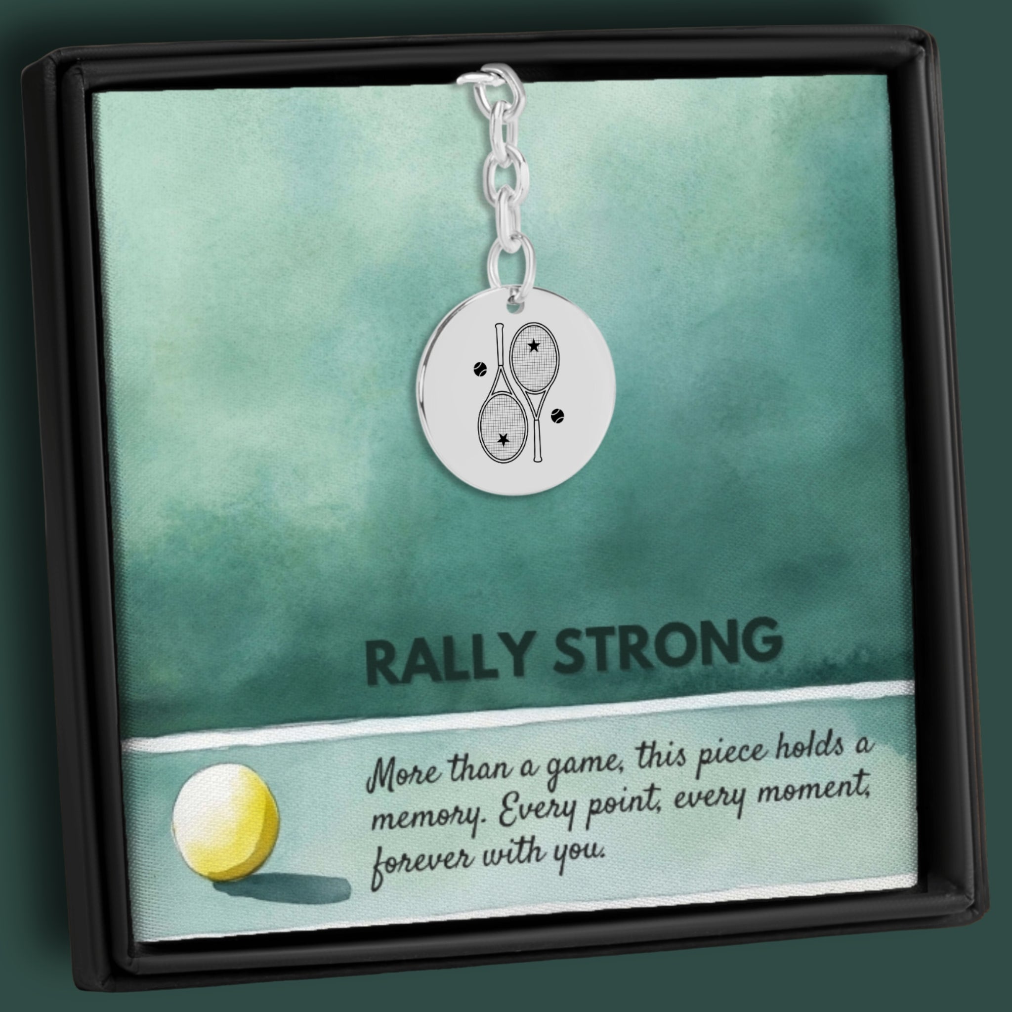 Tennis Keychain 2 Star Racquets