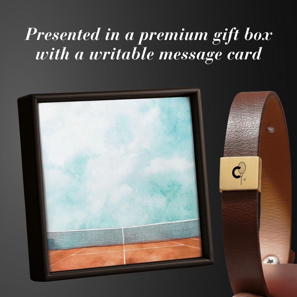 Custom Initial Tennis Men's Bracelet