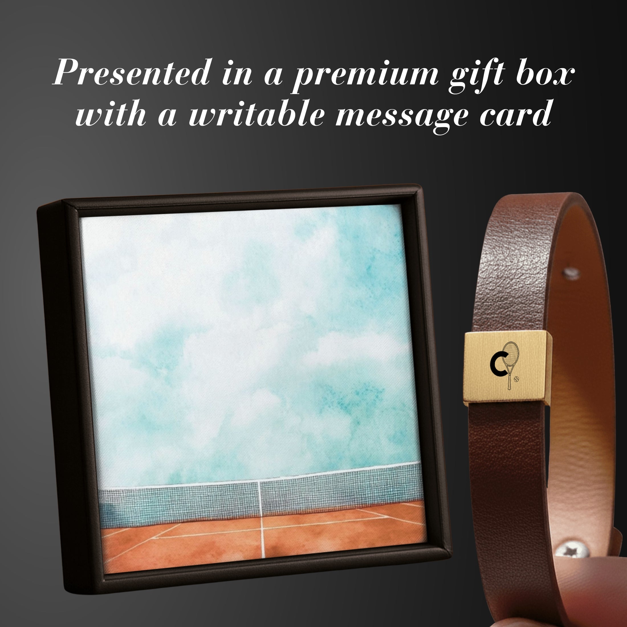 Custom Initial Tennis Men's Bracelet