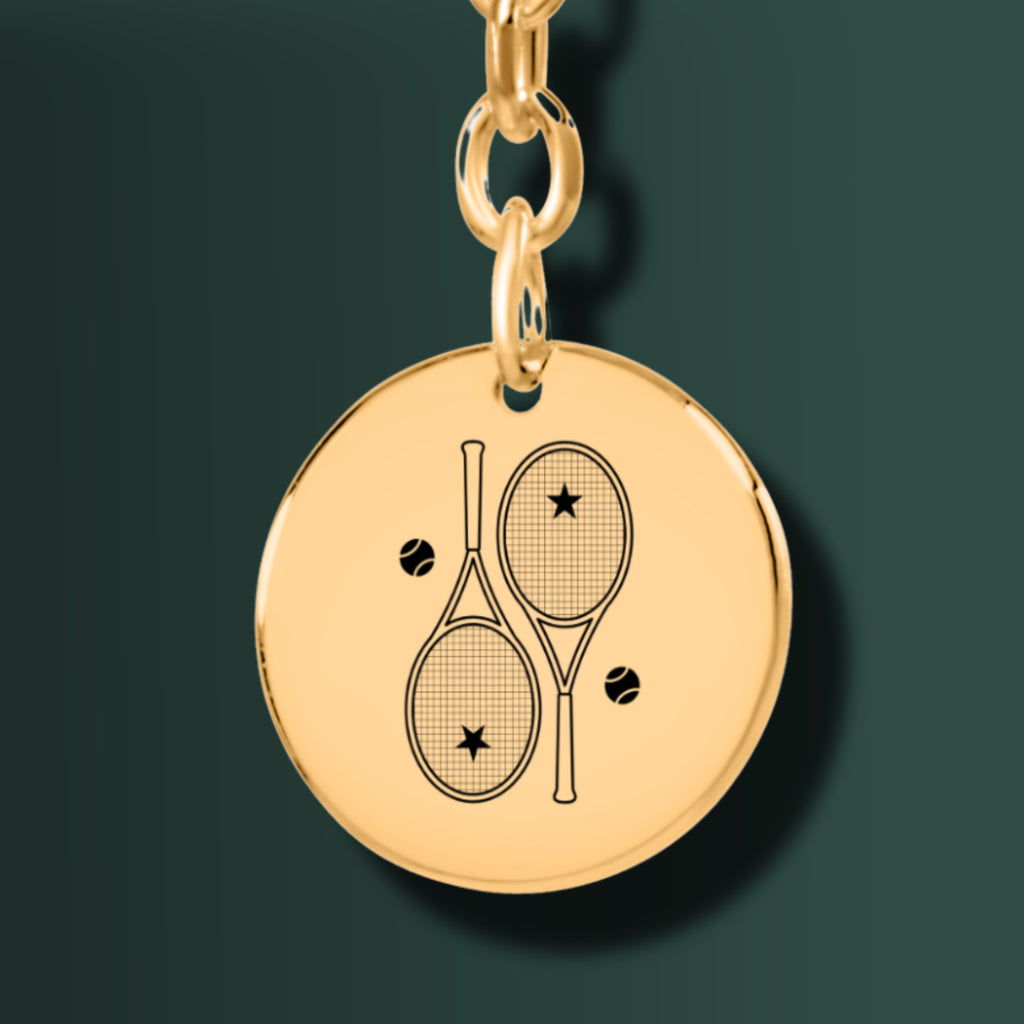 Tennis Keychain 2 Star Racquets