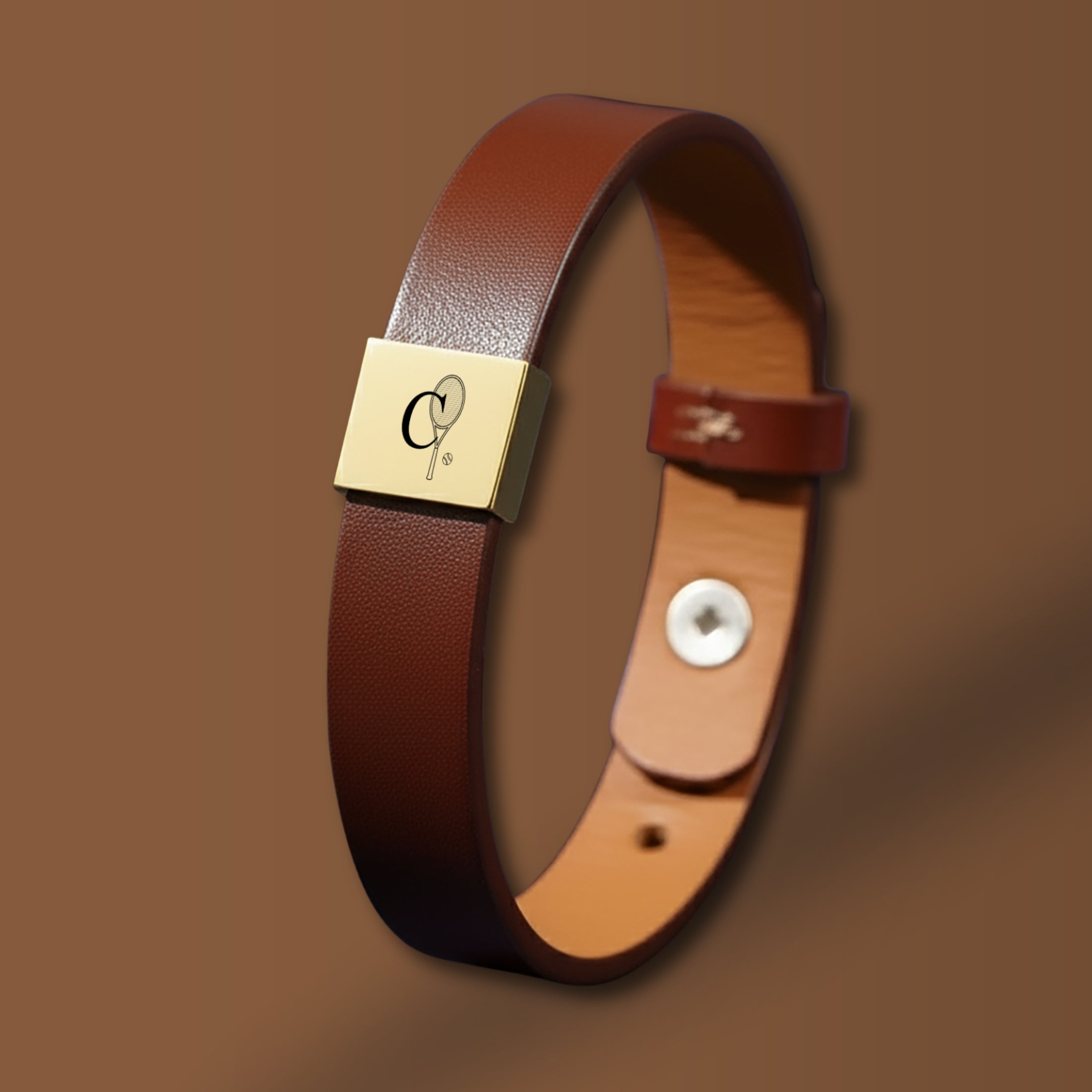 Custom Initial Tennis Men's Bracelet