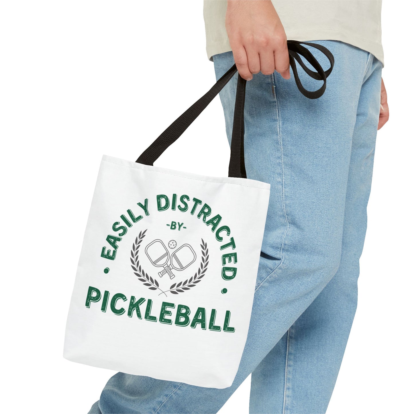 Pickleball Tote Bag Easily Distracted by Pickleball Funny Bag for Pickleball Lovers