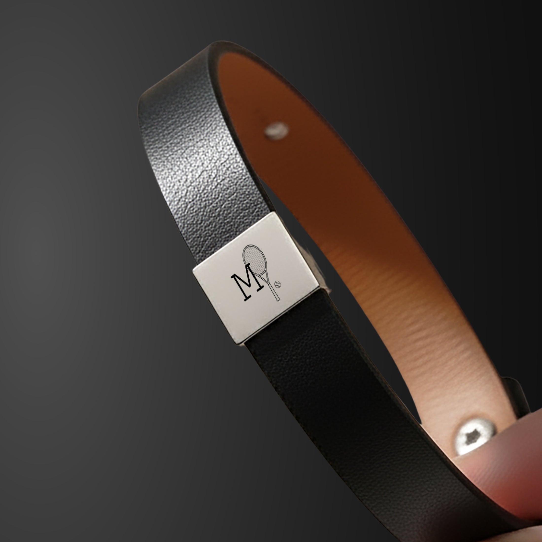 Custom Initial Tennis Men's Bracelet