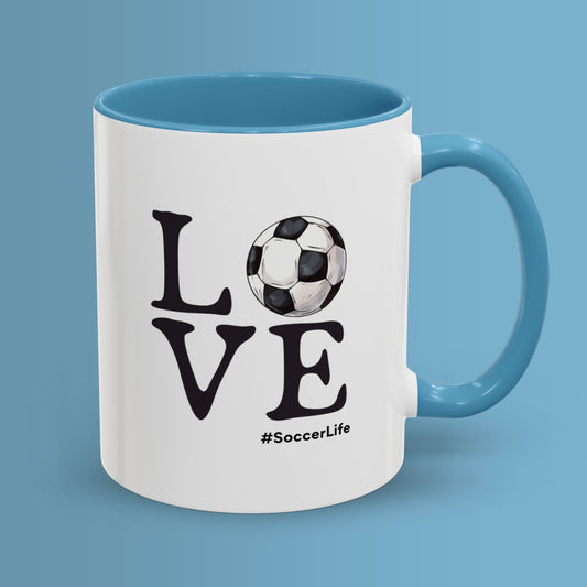 Soccer Coffee Mug 11 & 15oz Love Soccer Mug