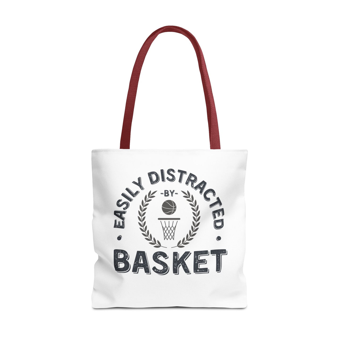 Basket Tote Bag Easily Distracted by Basket Funny Bag for Basketball Lovers