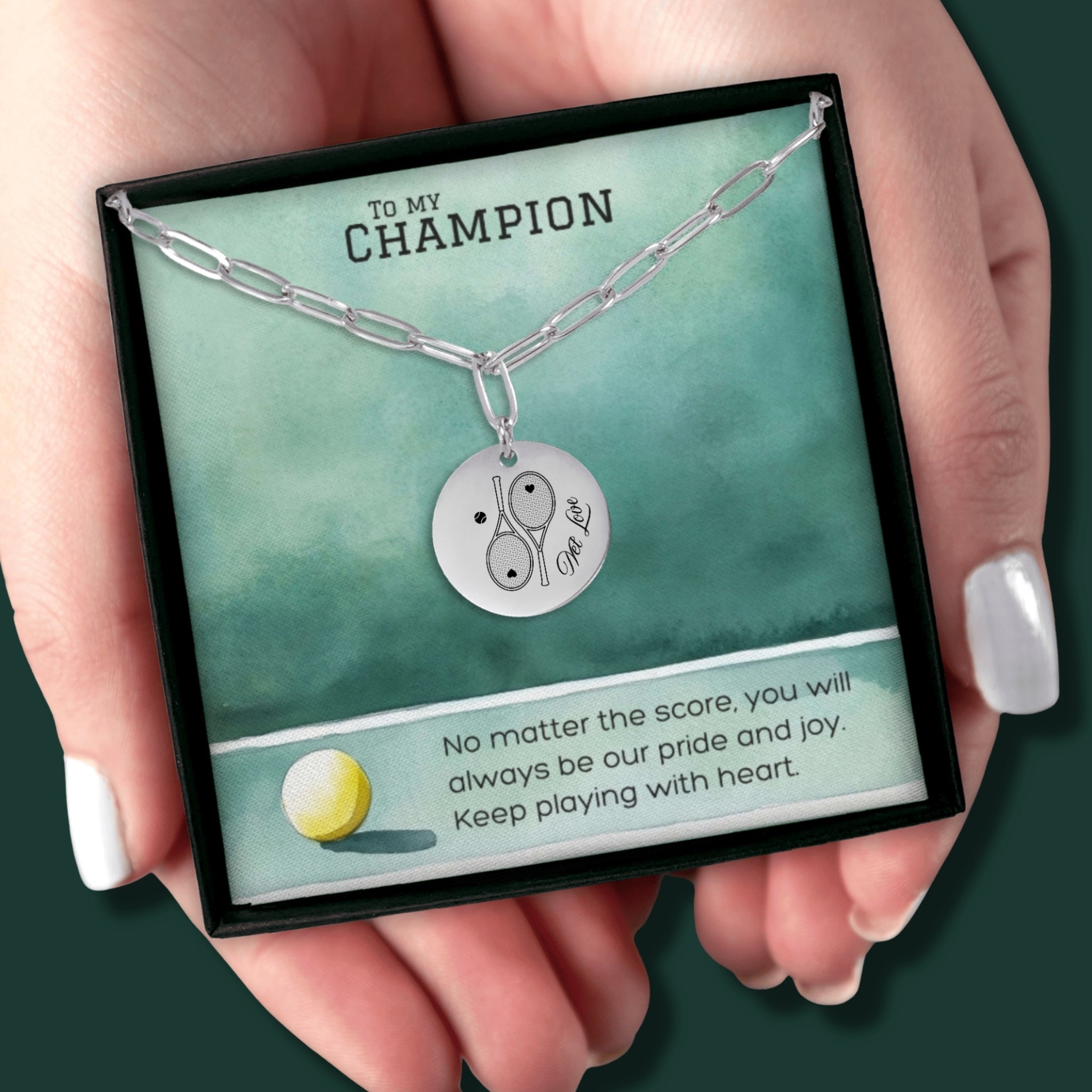 Tennis Necklace Net Love Racquets