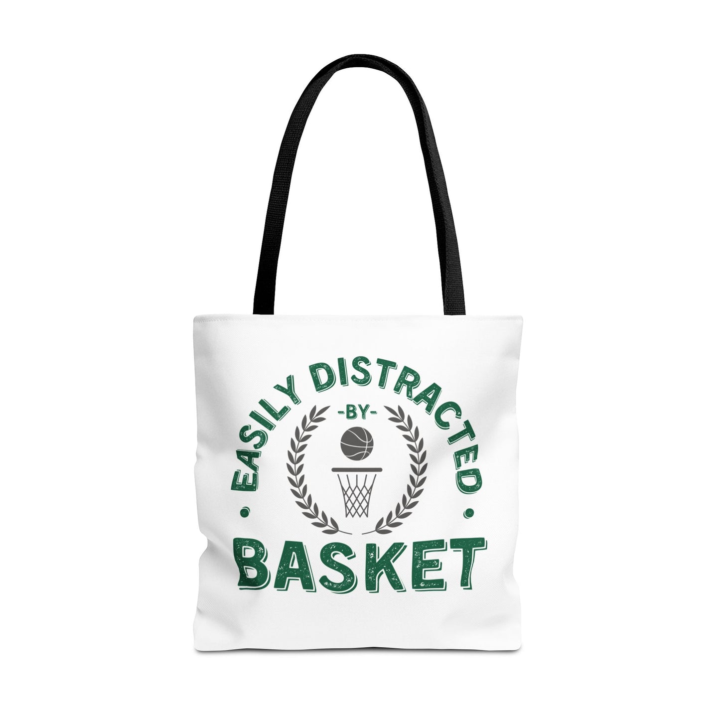 Basket Tote Bag Easily Distracted by Basket Funny Bag for Basketball Lovers