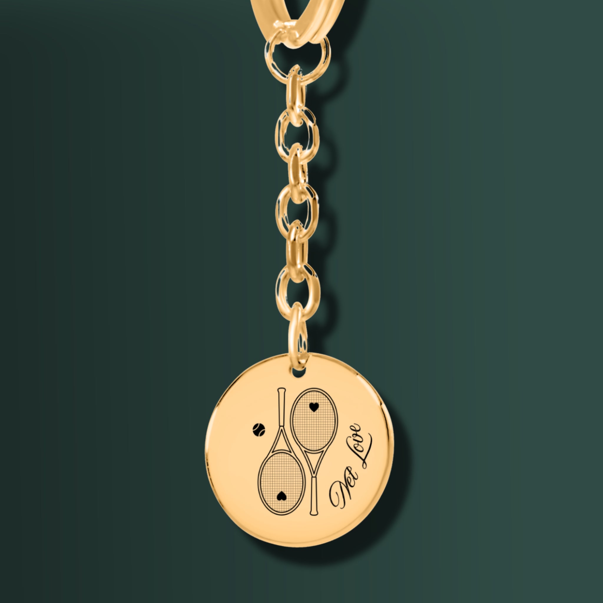 Tennis Keyring Net Love Racquets