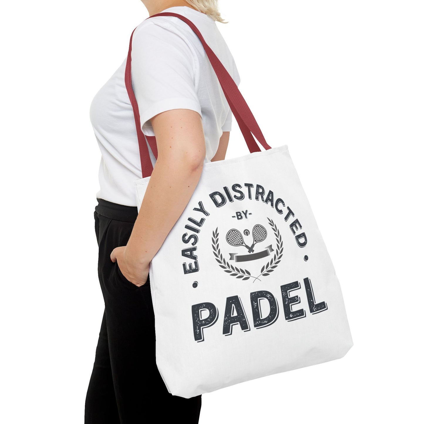 Padel Tennis Tote Bag Easily Distracted by Padel Funny Bag for Padel Tennis Lovers