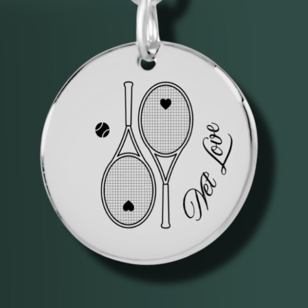 Tennis Keyring Net Love Racquets