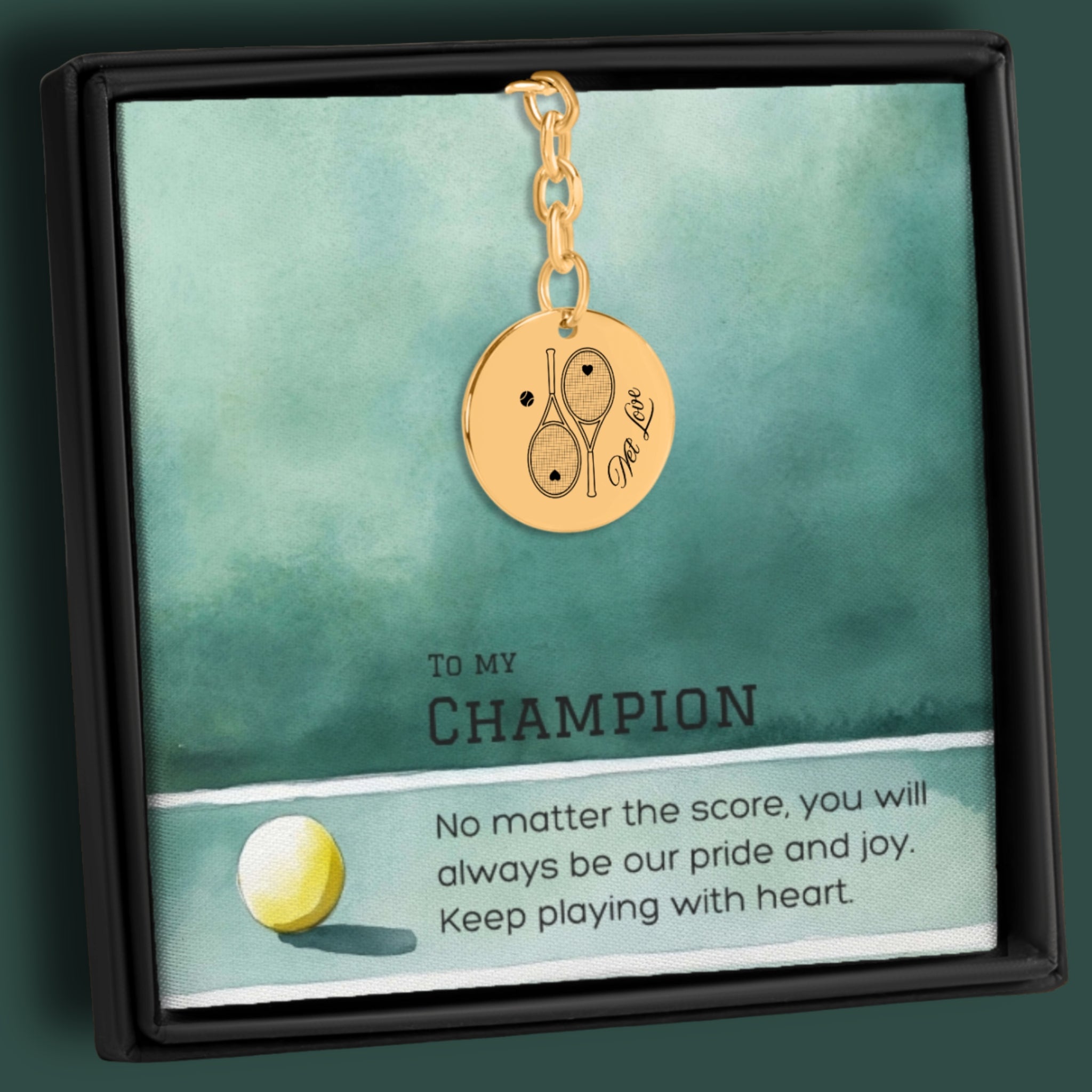 Tennis Keyring Net Love Racquets