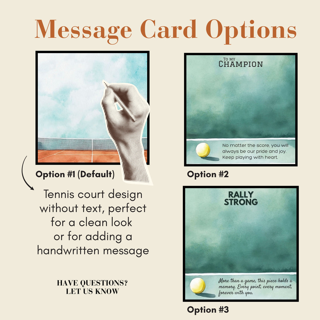 Tennis Necklace 2 Heart Racquets