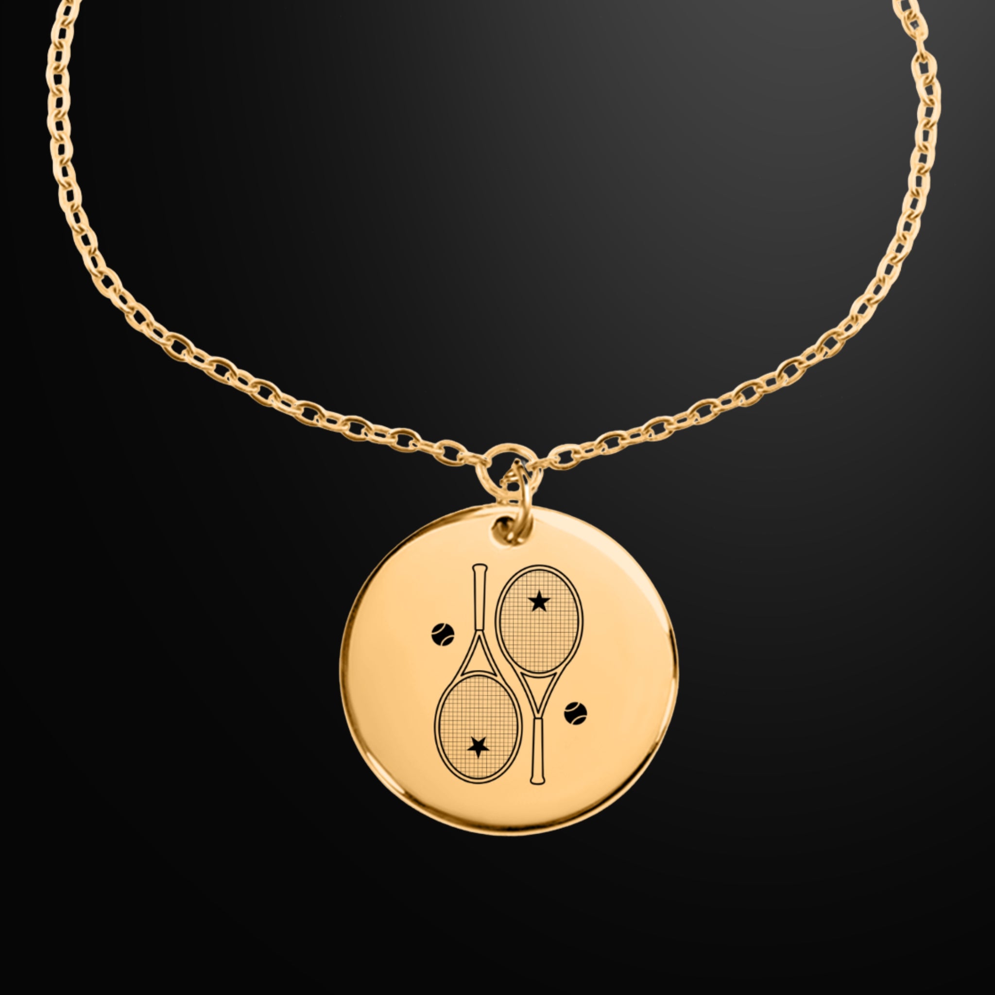 Tennis Bracelet 2 Star Racquets