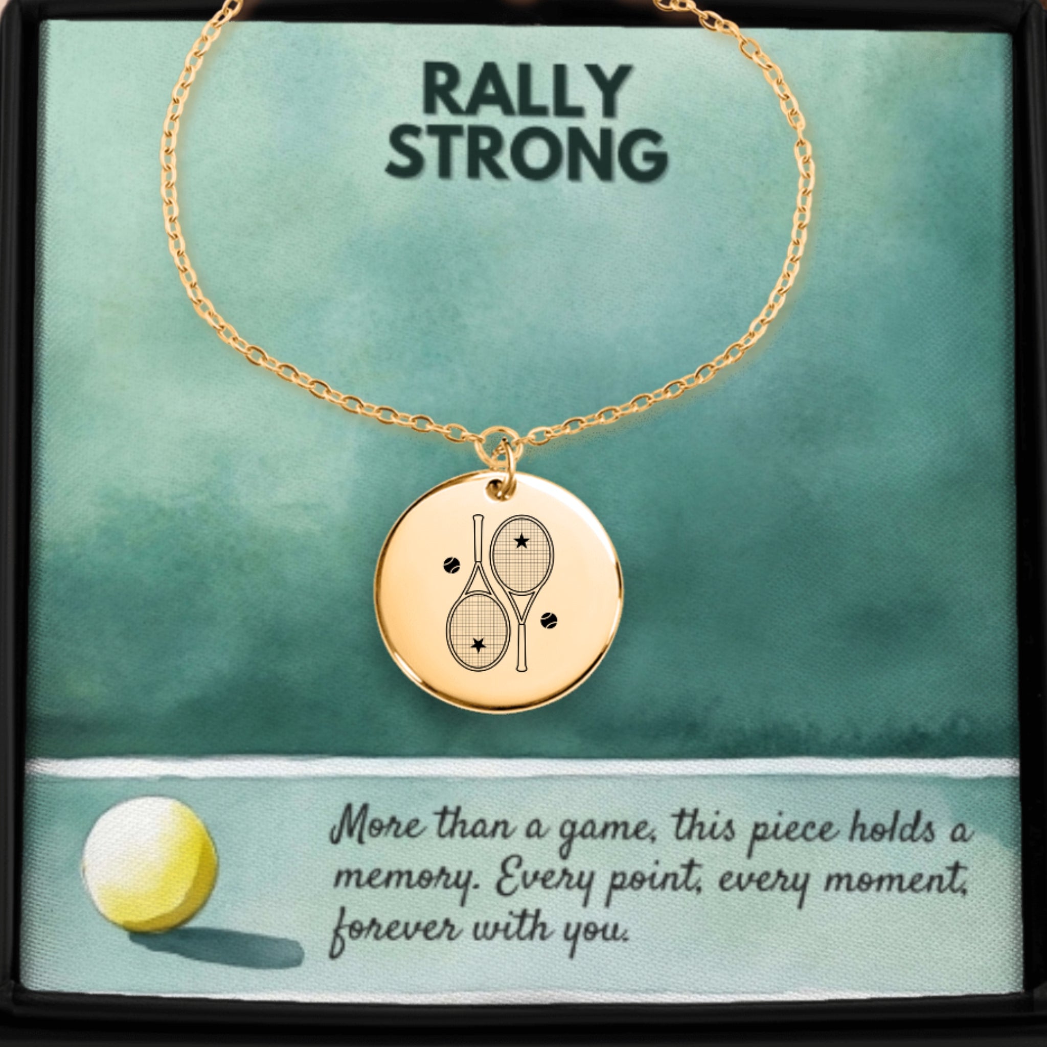 Tennis Bracelet 2 Star Racquets