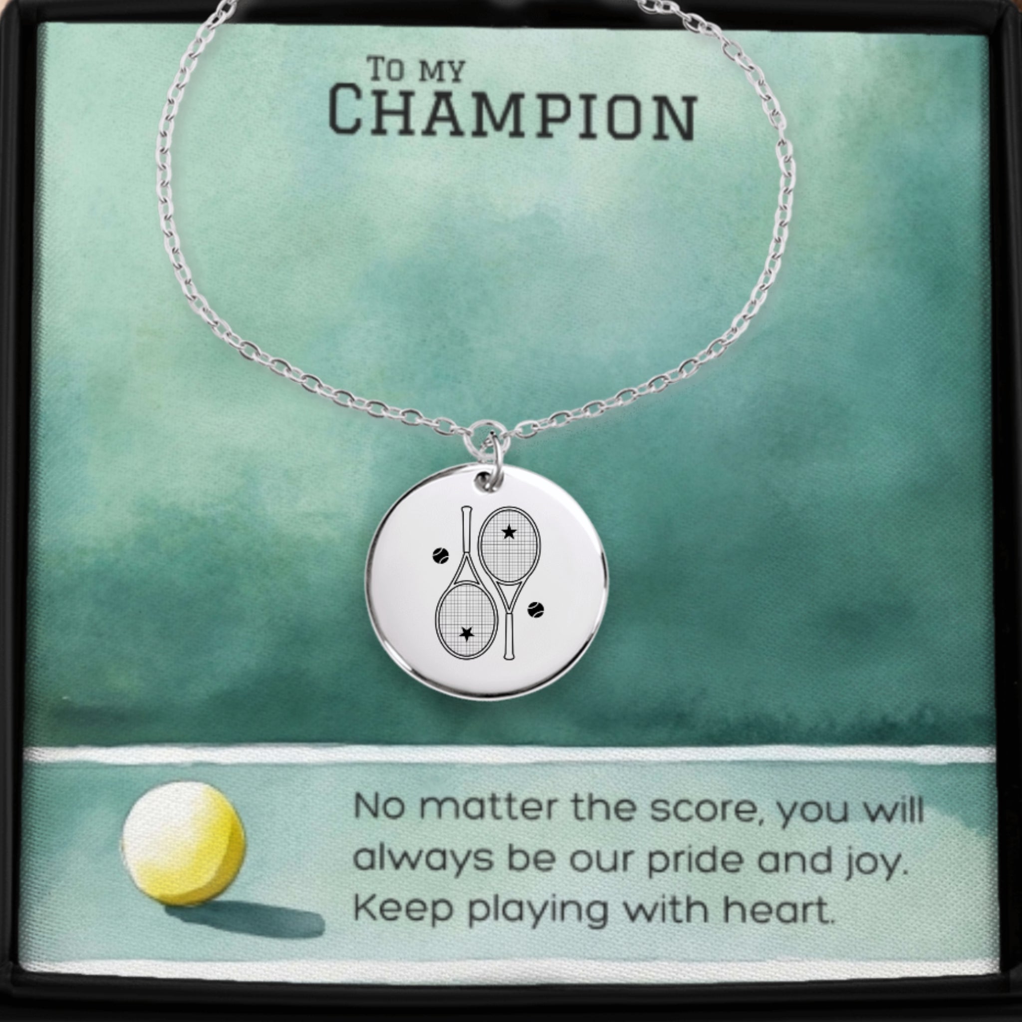 Tennis Bracelet 2 Star Racquets