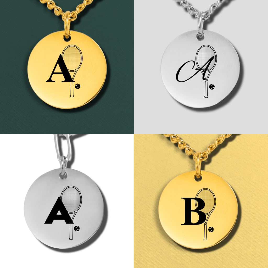 Custom Monogram Tennis Necklace