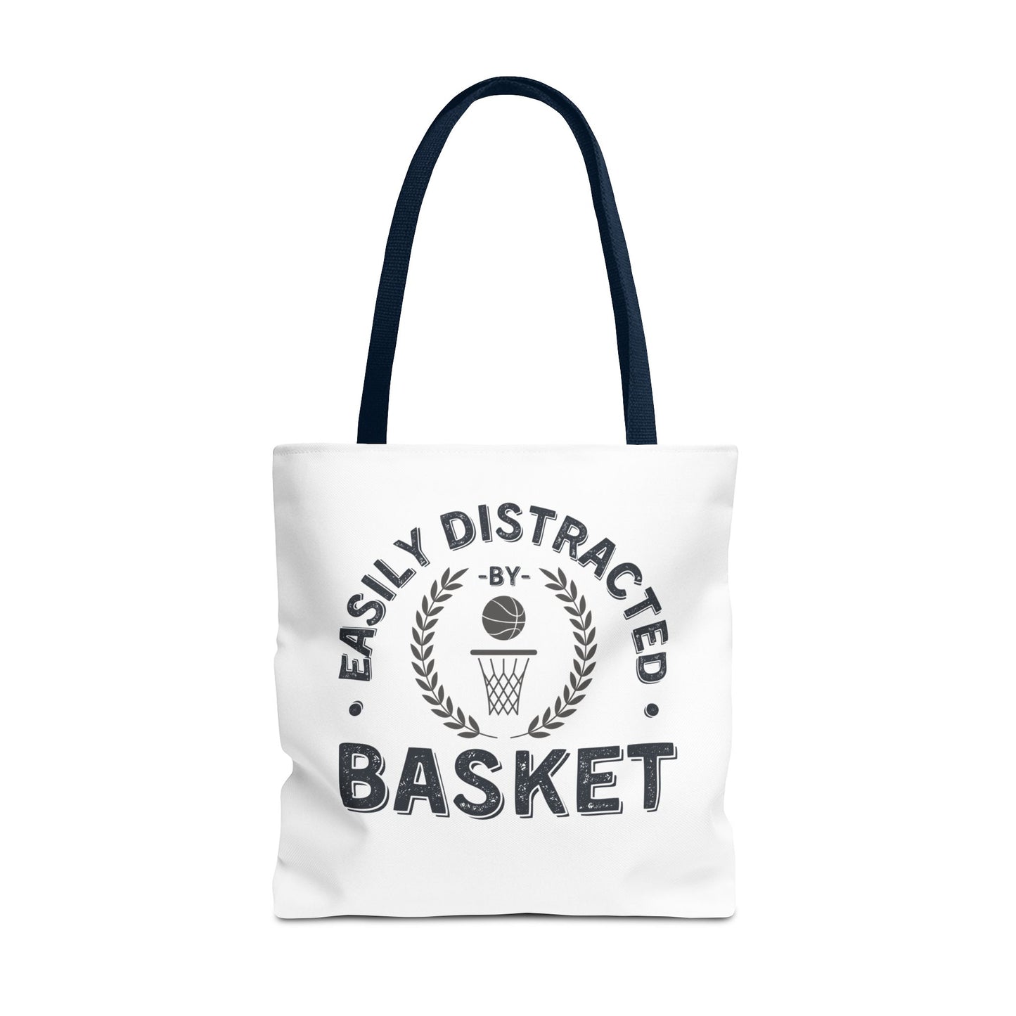 Basket Tote Bag Easily Distracted by Basket Funny Bag for Basketball Lovers