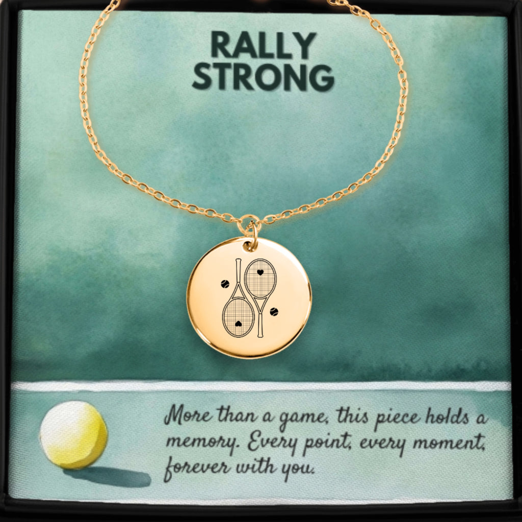 Tennis Bracelet 2 Heart Racquets