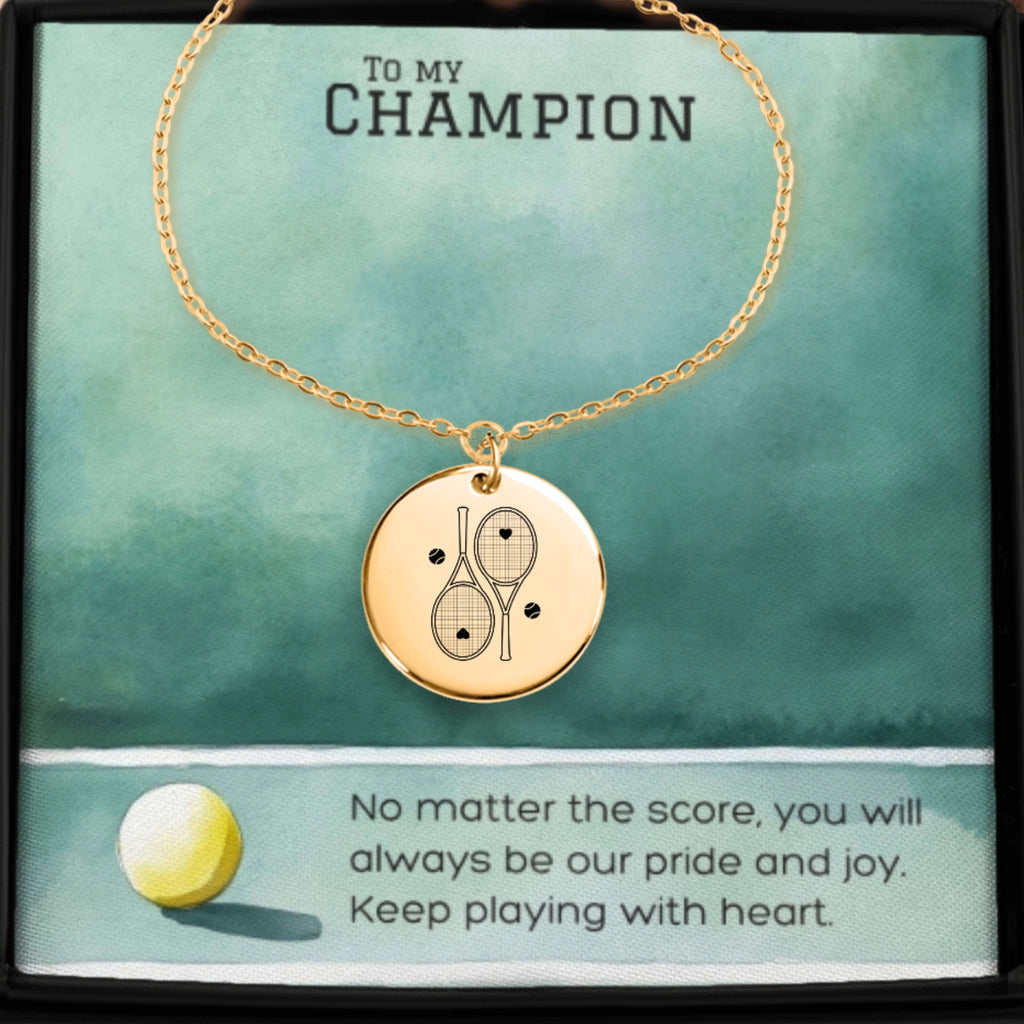 Tennis Bracelet 2 Heart Racquets