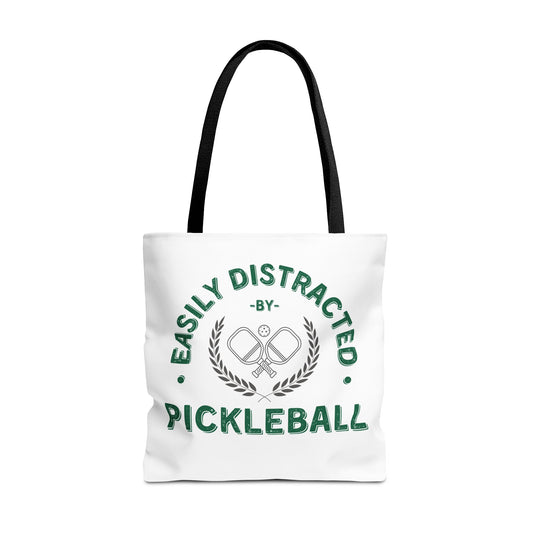 Pickleball Tote Bag Easily Distracted by Pickleball Funny Bag for Pickleball Lovers