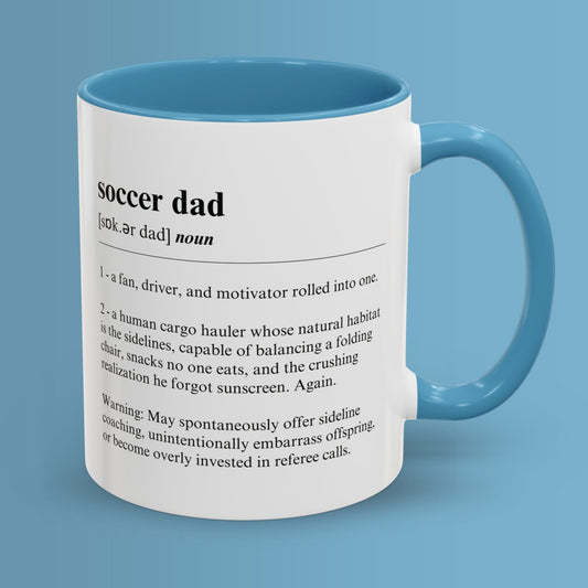 Soccer Dad Mug Funny Dictionary Mug for Soccer Dads