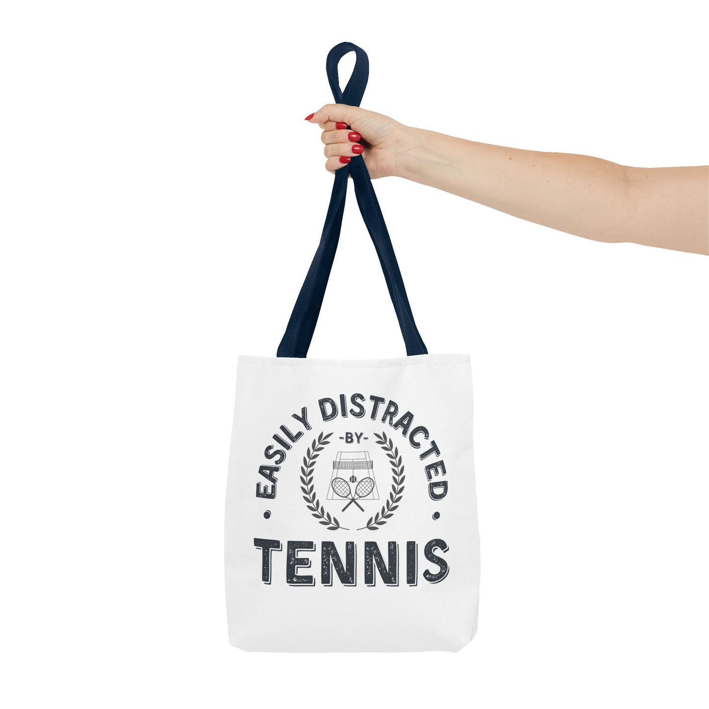 Tennis Tote Bag Easily Distracted by Tennis Funny Bag for Tennis Lovers