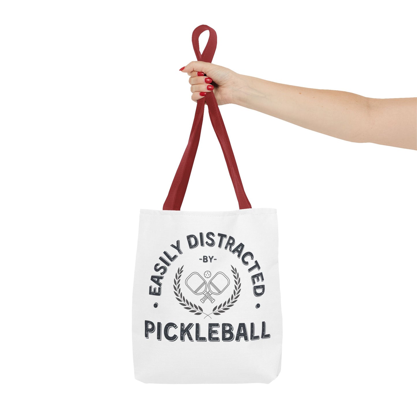 Pickleball Tote Bag Easily Distracted by Pickleball Funny Bag for Pickleball Tennis Lovers