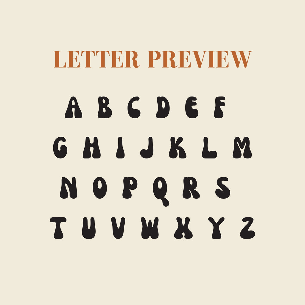 Custom Bubble Monogram Tennis Necklace