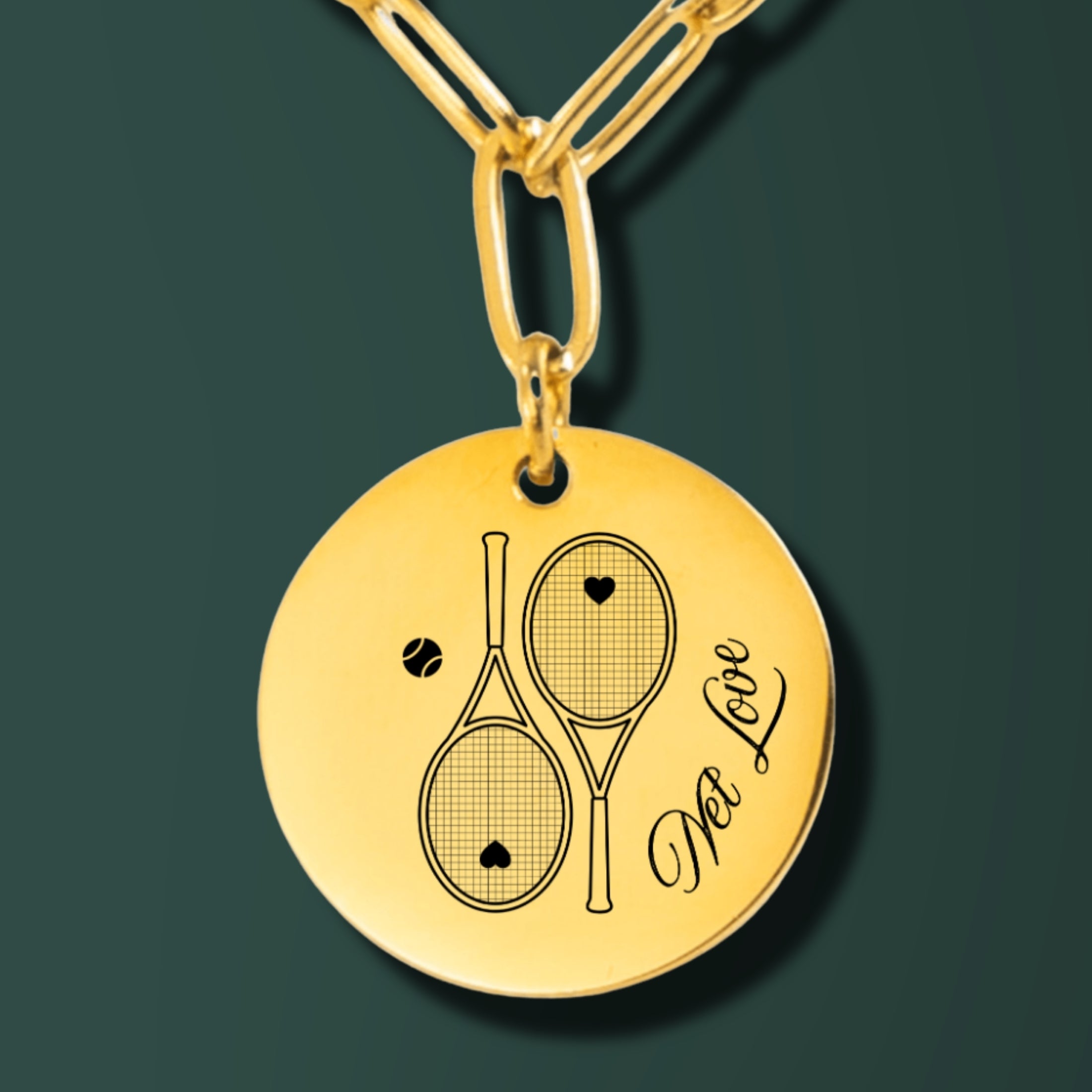 Tennis Necklace Net Love Racquets