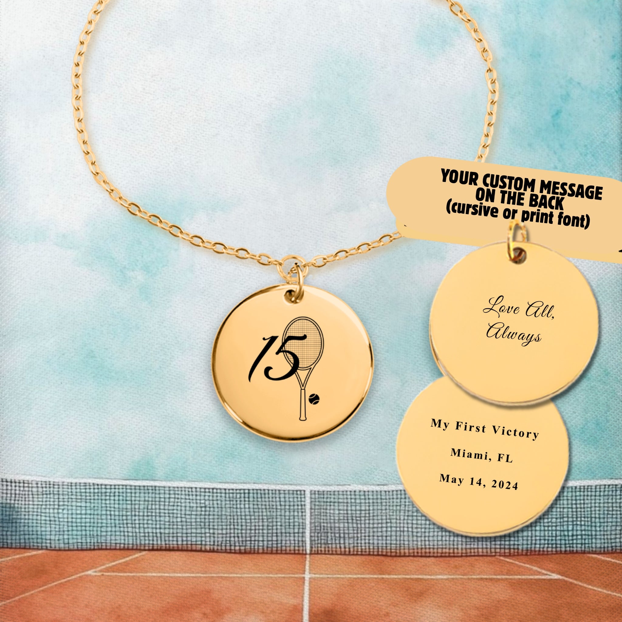 Custom Tennis Bracelet My Lucky Number