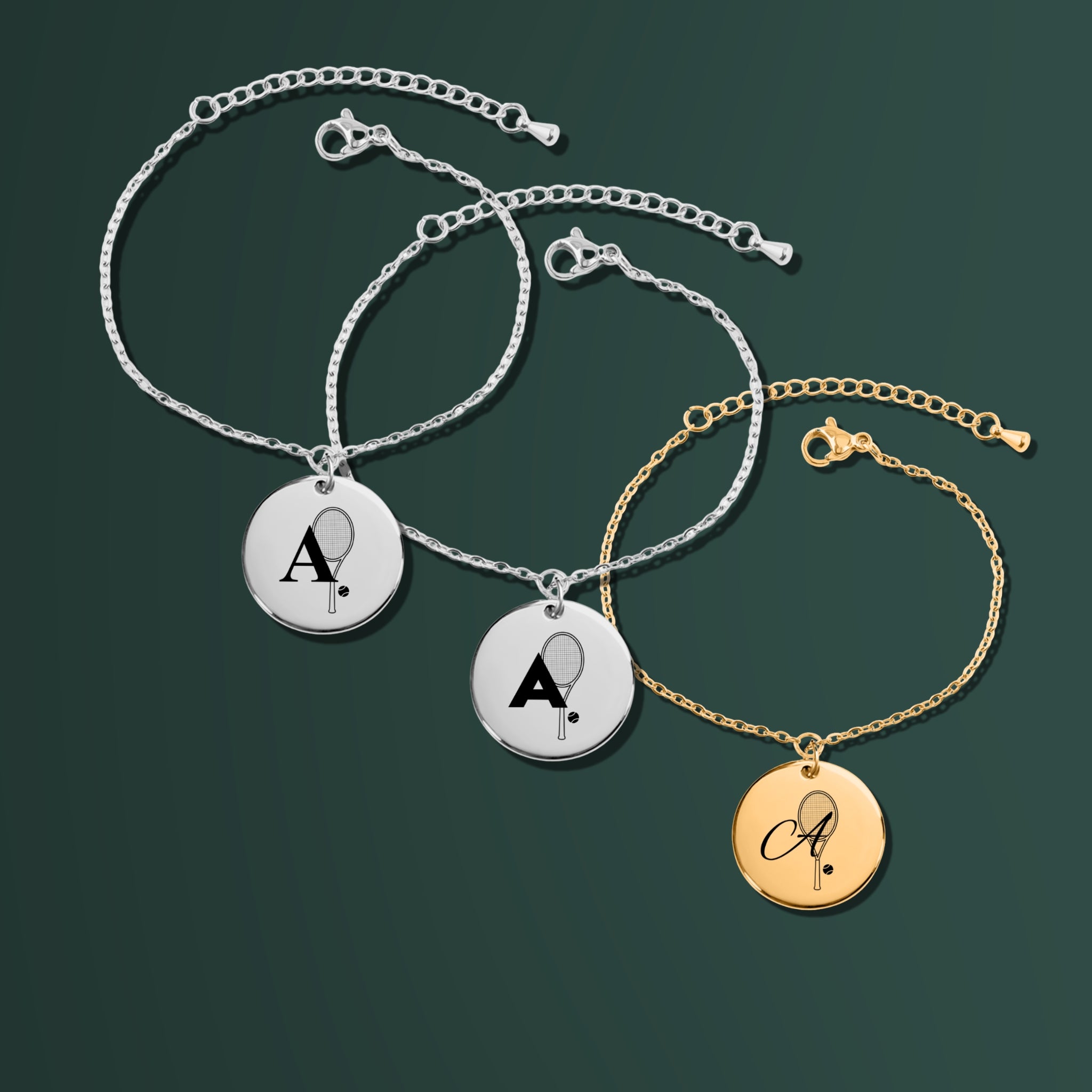 Custom Monogram Tennis Bracelet