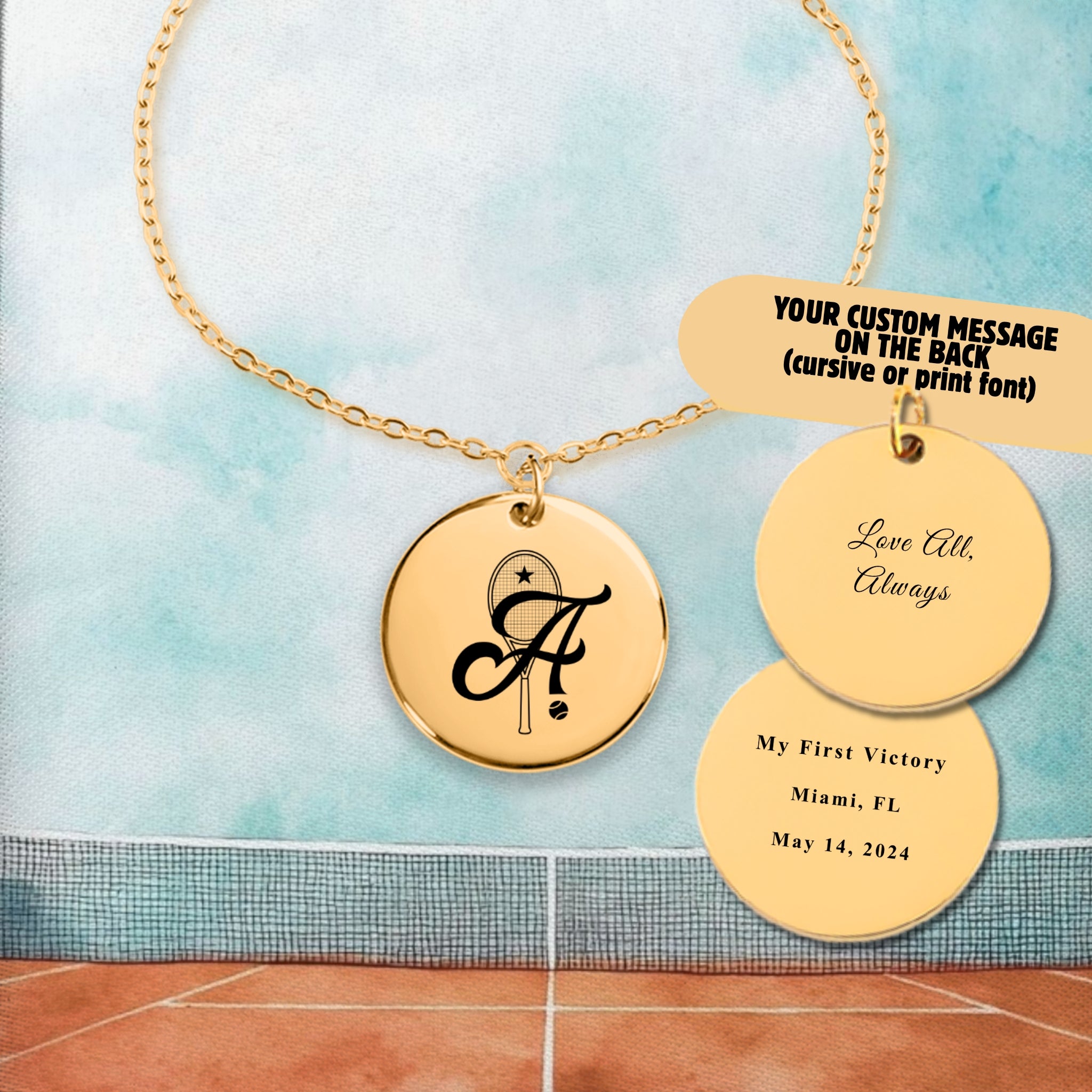 Retro Monogram Tennis Bracelet