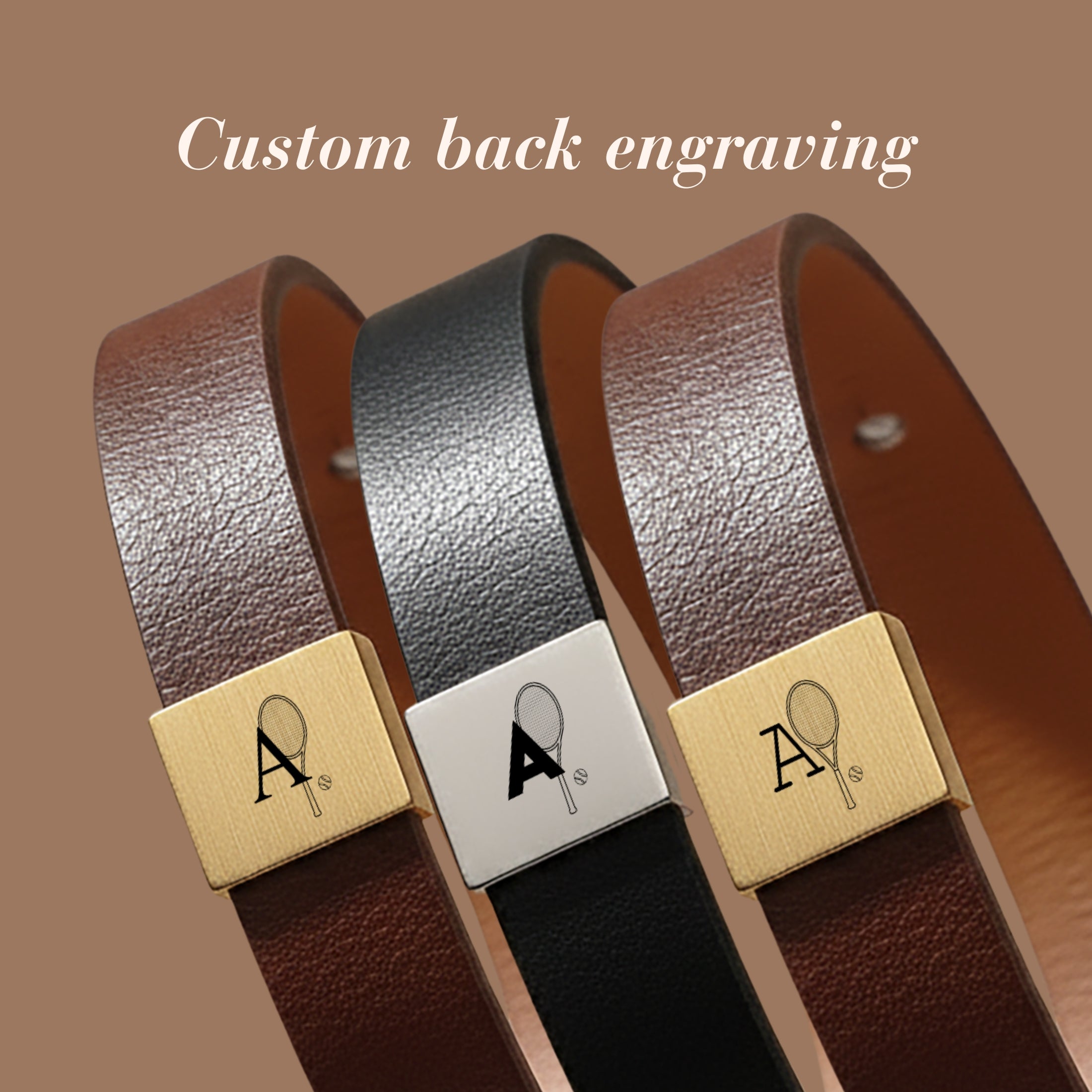 Custom Initial Tennis Men's Bracelet