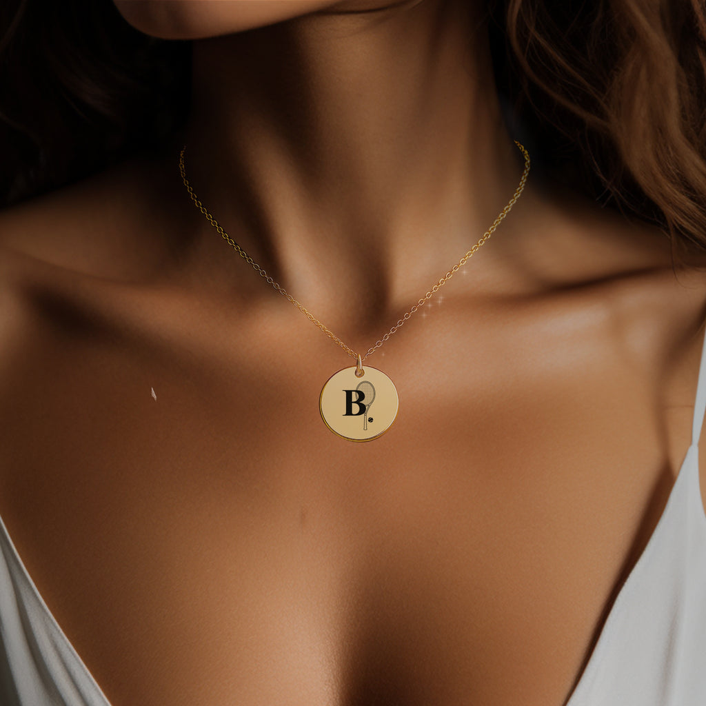 Personalized Tennis Monogram Necklace