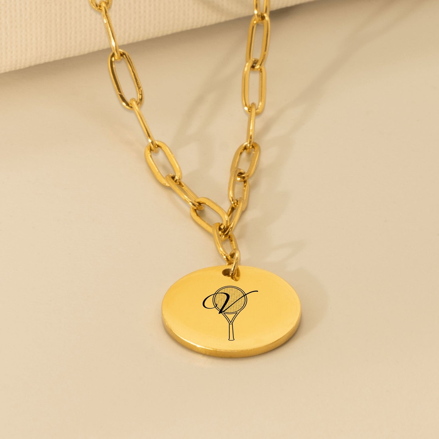 Custom Monogram Tennis Necklace