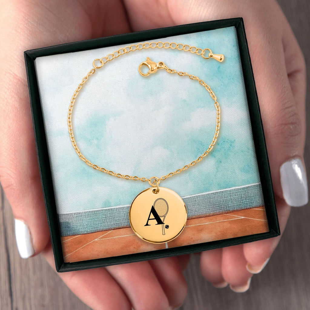 Custom Monogram Tennis Bracelet